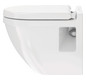 Duravit WC-Sitz Starck 3 ohne Absenkautomatik, Scharniere Edelstahl, weiß