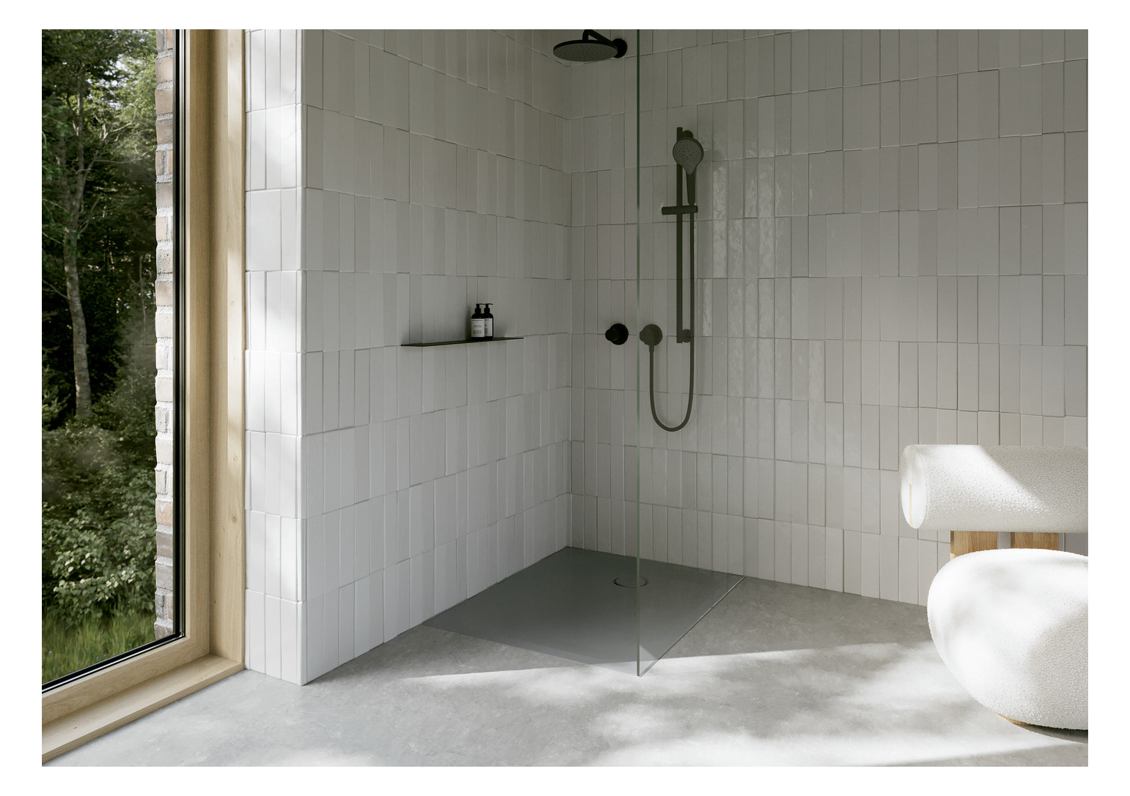 Duschwanne BetteUltra 1660 100x90x2,5cm, quartz