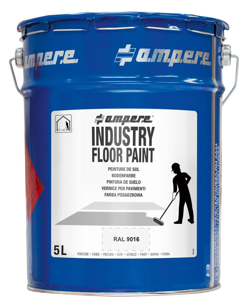 Bild Bodenmarkierungsfarbe Traffic Industry F loor Paint 5L weiß - a.m.p.e.r.e.-0