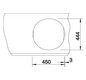 Blanco Becken RONDOSOL 46 x 39 cm, Edelstahl Bürstfinish, 3 1/2" Korbventil