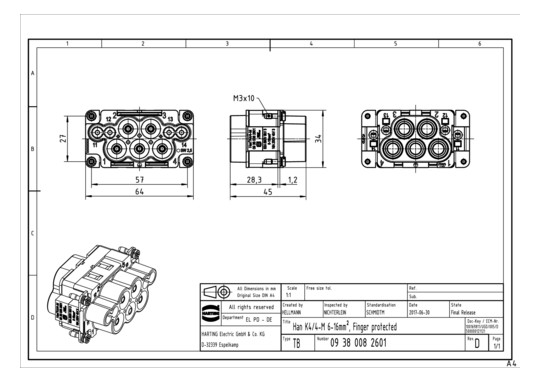 HART HAN K4/4-M 6-16qmm,     09380082601 