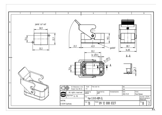 HART HAN Q 8/0-AGG           09120080327 