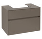 V&B Waschtischunterschrank Collaro 80x54,8x50cm, Waschtisch mittig, truffle grey