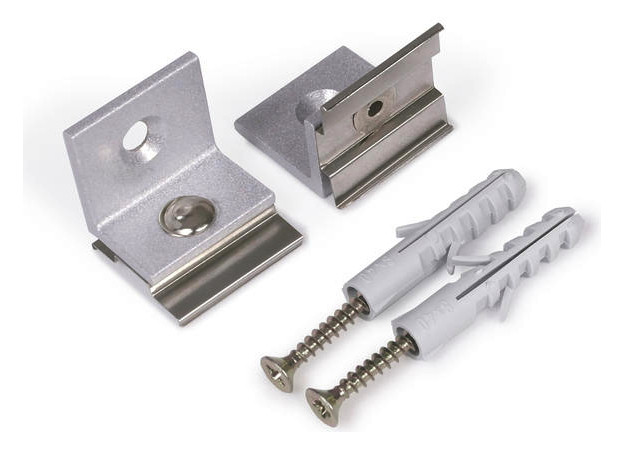 Befestigungsset alu L19,8mm B23,8mm H15mm Befestigungsset alu L19,8mm B23,8mm H15mm