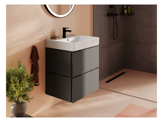 hansgrohe Waschtisch Xanuia Q 600x480mm, mit Hahnloch/Überlauf, weiß
