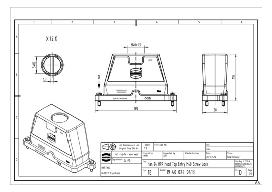 HART Han 24HPR-gg-SV-M40     19400240413 