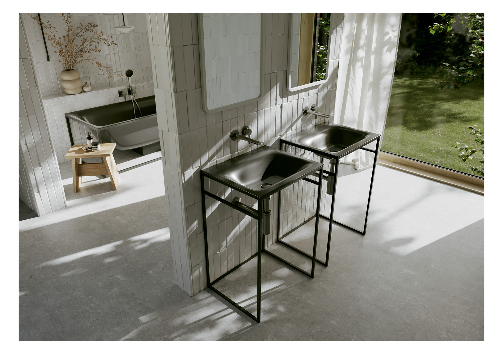 Einbau-Waschtisch BetteLux Shape A170 60x49,5cm, anthracite