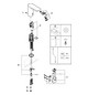 GROHE Infrarot-Waschtisch-Armatur Bau Cosmopolitan E 1/2", ohne Mischung, Batteriebetrieb, chrom