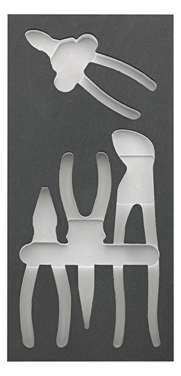 fortis-Werkzeugmodul 1/3 - leer, für Zangen