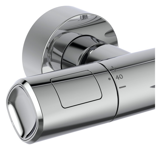 Ideal-Standard Duschsystem Ceratherm T100 Flex mit Brausethermostat, Handbrause, chrom