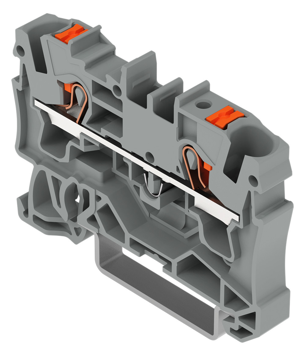 Reihenklemme 0,5-6qmm 1Etage 2kl gr 32A TS35 Hutschiene TH35