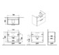 VitrA Bad Waschtisch-Unterschrank Root Flat 76,5x45x65cm, 2 Vollauszüge, Korpus Anthrazit Hochglanz