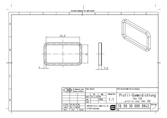 HART PROFIL-GUMMIDICHTUNG HA 09300009942 