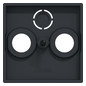 Zentralplatte Sat/TV/Radi System M anth Schraubbef 3f