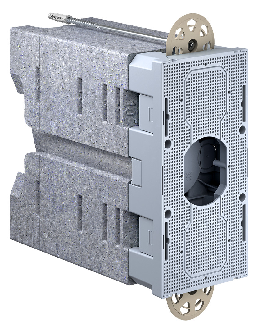 Geräteträger WD 160-240mm Kst 220x110mm Mit Füll-Dämmstoffen