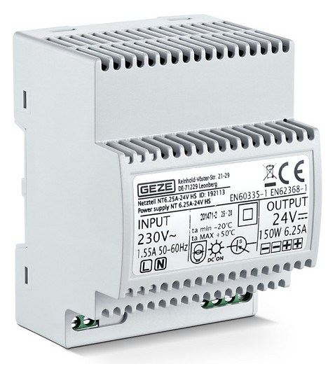 GEZE NETZTEIL NT 6.25A-24V HS     192113 