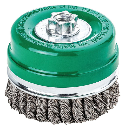 LESSMANN-Topfbürste, Edelstahl gezopft 0,5mm - 80mm,...