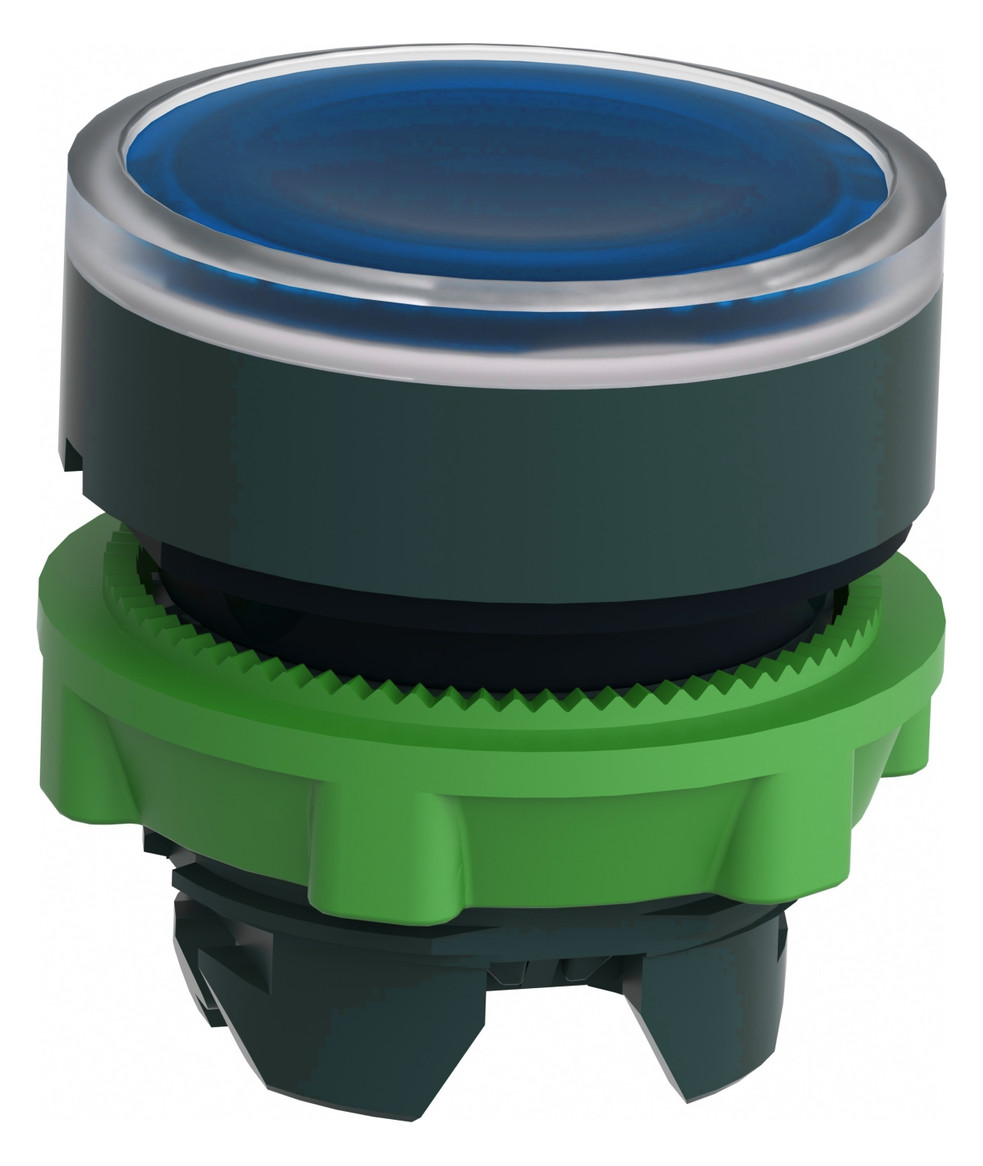 Drucktaster Front 1f bl bel.b Ø22mm rnd IP66 Geeignet für Beleuchtung Tastend