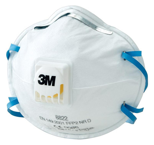 3M-Atemstaubmaske FFP2 NR D - 8822 mit Ausatemventil