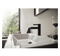 hansgrohe Waschtisch-Einhebelmischer 100 Finoris mit Push-Open-Ablaufgarnitur, mattschwarz