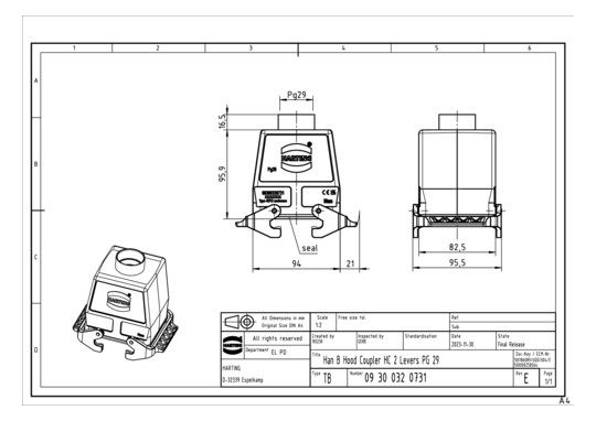 HART Kupplungsgehäuse        09300320731 