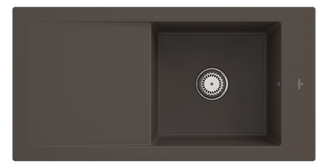 V&B Spüle Timeline 60 mit Ablaufgarnitur, mit Handbetätigung, timber CeramicPlus V&B Spüle Timeline 60 mit Ablaufgarnitur, mit Handbetätigung, timber CeramicPlus