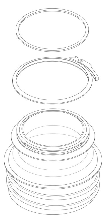 BOSCH Ersatzteil TTNR: 8738804982 RLU-Adapter DN160 everp