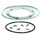 Dallmer Flanschring Serie 10 S 10 Edelstahl, mit Edelstahl-Schrauben und Dichtung