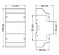 Drehstromzähler Vierleit elektr digi 65A geeicht B 5A RS-485 184-276V/N-L S0