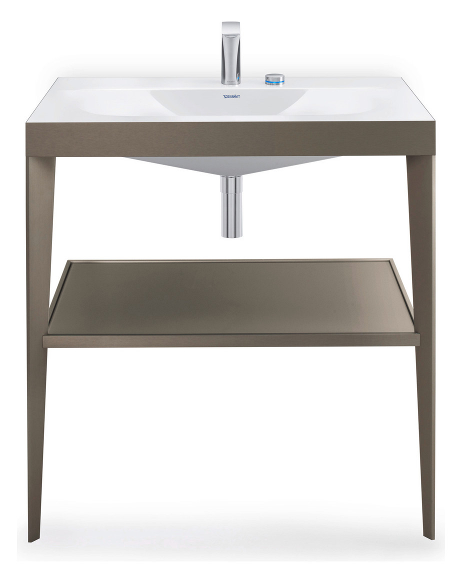 Duravit 2-Loch-Waschtisch-Armatur M D.1 Ausladung 148mm, mit Drehgriff, ohne Zugstangen-Ablaufgarnitur, chrom