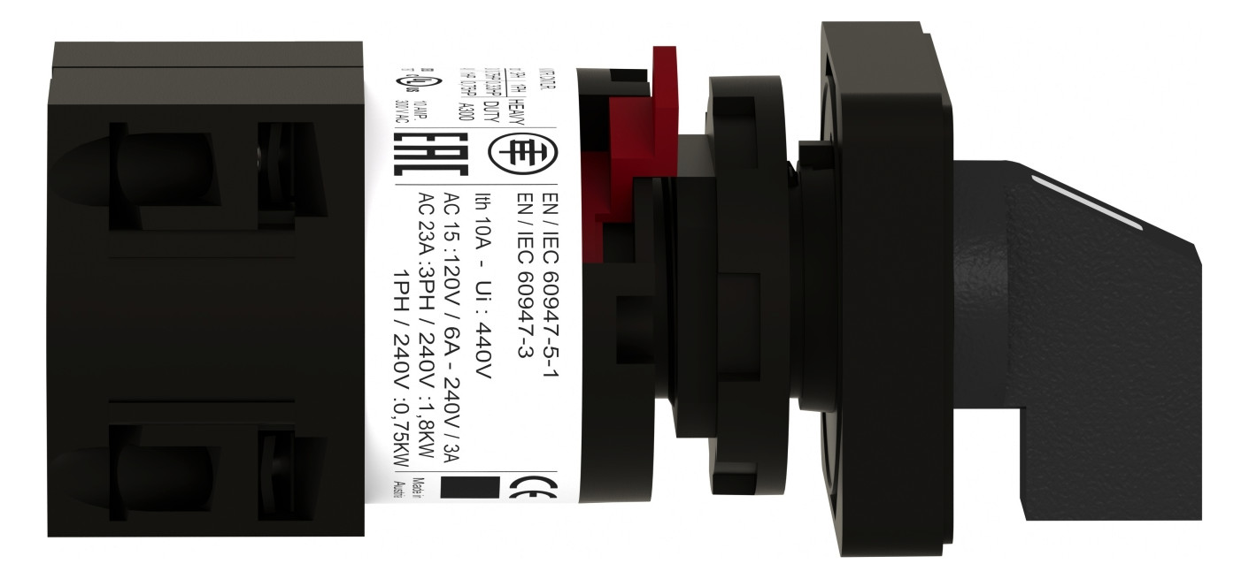 Lastumschalter 1p 10A Komplettgerät IP65 f.Frontbef Geeignet für Zwischenbau