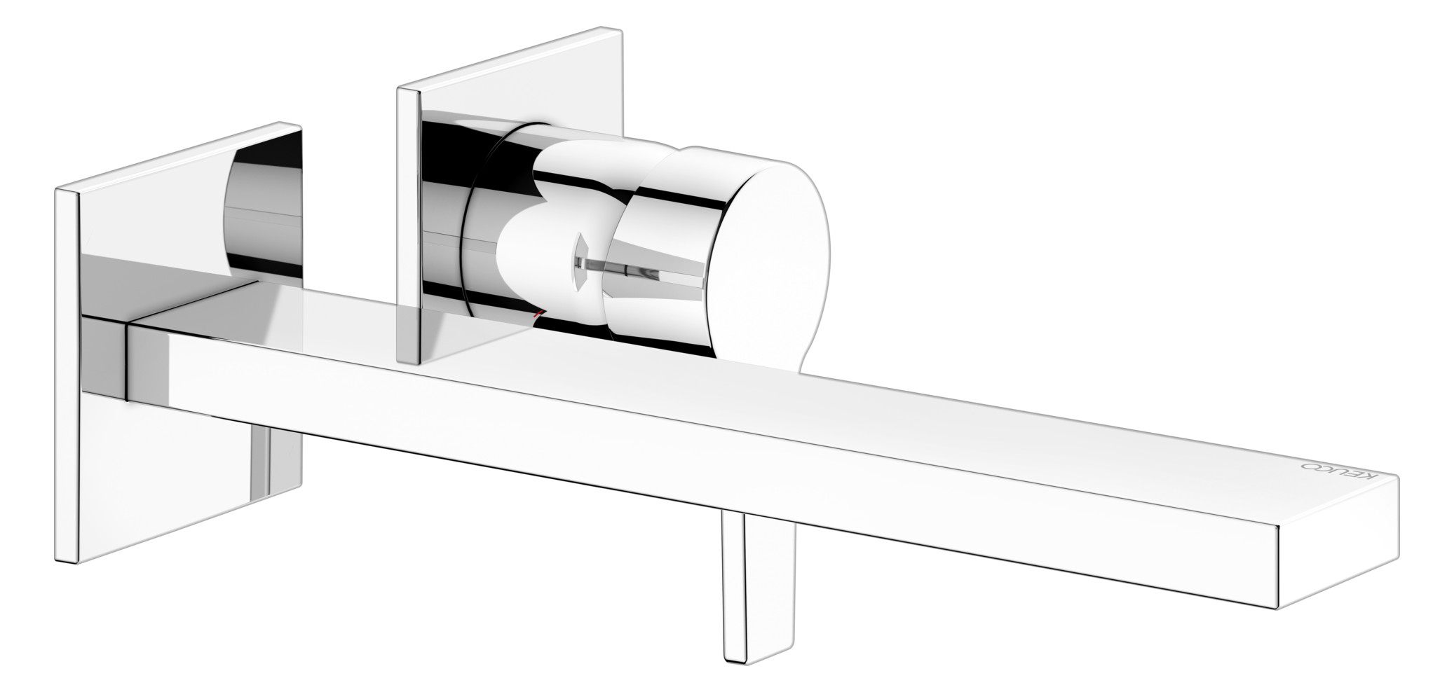 KEUCO Waschtisch-2-Loch-Wandarmatur Edition 11 Unterputz-Montage, ohne Ablaufgarnitur, Ausladung 243 mm, verchromt