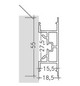 Wandprofil ws Alu 100x18,5x55mm