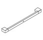 GROHE Wannengriff Selection Cube 60cm, verdeckte Befestigung, chrom