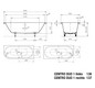 Kaldewei Badewanne CENTRO DUO 1 links 136 180x80cm, Griffloch, Antislip, schwarz
