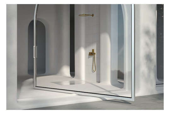 Bette Duschfliese PLUS BetteAir 1500 x 1000 mm, bahama beige, Rechteck, glasierter Titan-Stahl