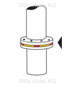 HAAS Gas-Flanschdichtung OHA-Press 25 x 60 x 1,8 mm, DN 25, gelb, PN 6, DIN 30653