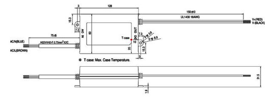 LED-Steuerung 39,9W 1050mA 22-38V IP20 dim Dimmung Phasenabschnitt Kstgeh dyn