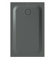 Duschwanne BetteUltra 1670 120x75x3,5cm, Mini-Wannenträger, smoke