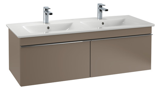V&B Waschtisch-Unterschrank Venticello 125,3x42x50,2cm, Griff White, stone oak