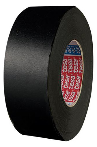 tesa-Premium Gewebeband tesaband 4651, schwarz - 25mx50mm