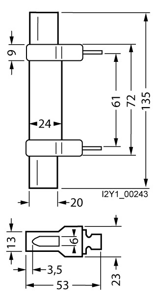 NH-Trennmesser 250A NH1 NH-Trennmesser 250A NH1