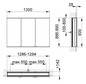 KEUCO Spiegelschrank Royal Modular 2.0 DALI 1300 x 900 x 160 mm, 2 Steckdosen, Wandeinbau, 3 Türen, beleuchtet