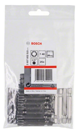 Bit TX40 L=49mm 6,4mm(1/4) 1/4Zoll