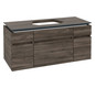 V&B Waschtischunterschrank Legato 120x55x50cm, Waschtisch mittig, Stone Oak