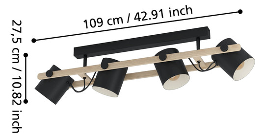 EGLO Wand und Deckenleuchte        43558 