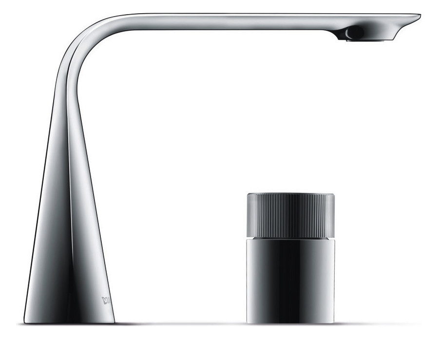 Duravit 2-Loch-Waschtisch-Armatur M D.1 Ausladung 148mm, mit Drehgriff, ohne Zugstangen-Ablaufgarnitur, chrom