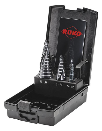 RUKO-Stufenbohrer-Satz, HSS, ULTIMATECUT RUnaTEC,...