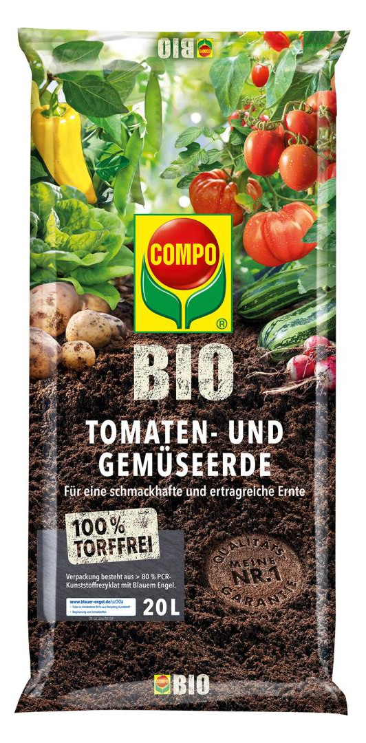 Bild Tomaten- und Gemüseerde torffrei 20 L CO MPO BIO - COMPO BIO-0