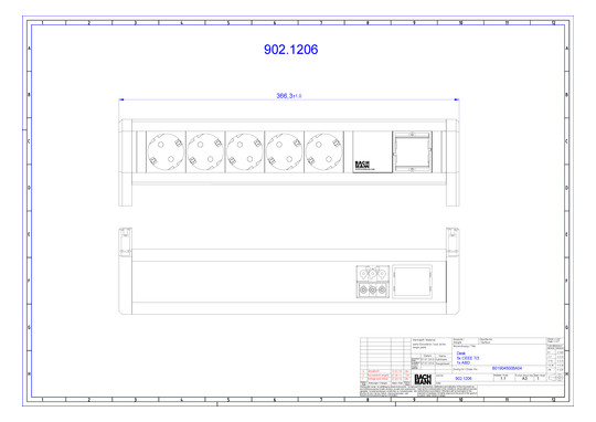 Bachmann DESK 5xCEE7/3 1xCM     902.1206 